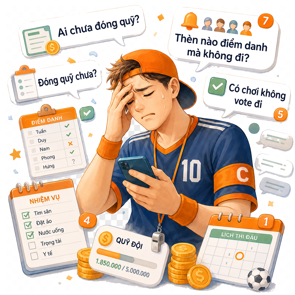 Sporta - ứng dụng quản lý đội thể thao